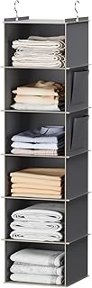 YOUDENOVA Hanging Closet Organizer and Storage, 6-Shelf Closet Hanging S...