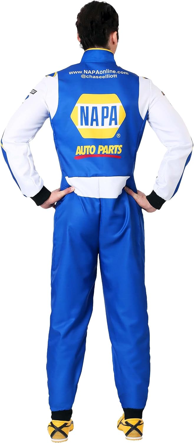 NASCAR Chase Elliott Blue Costume Uniform | #9 Replica Race Car Driver Jumpsuit with Logos