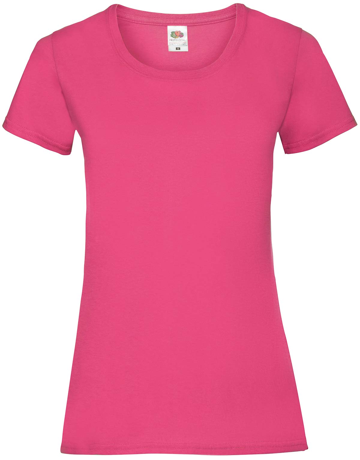 Fruit Of The Loom Women's Fuchsia Valueweight Short Sleeve T-Shirt, 8 (Manufacturer Size:x-Small)