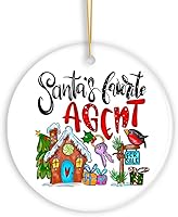 Vista 12 de Adorno navideño favorito de Papá Noel, regalo de agente inmobiliario