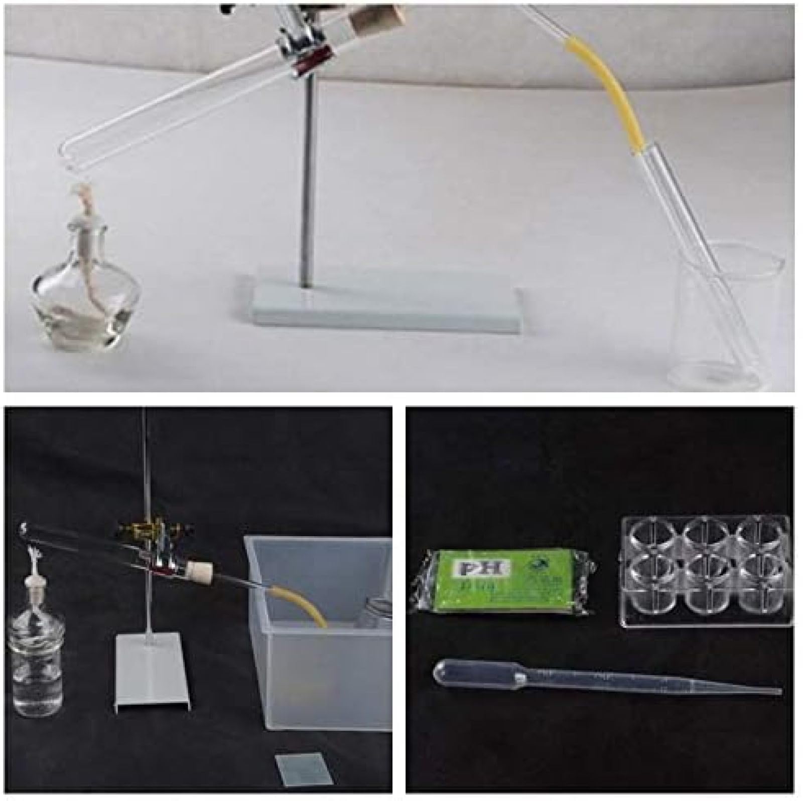 Kit De Instrumentos De Vidrio Químico Profesional De Laboratorio, Equipo De Filtración De Destilación Y Neutralización Ácido-Base Convencional para La Universidad Suministros De Enseñanza,outstand