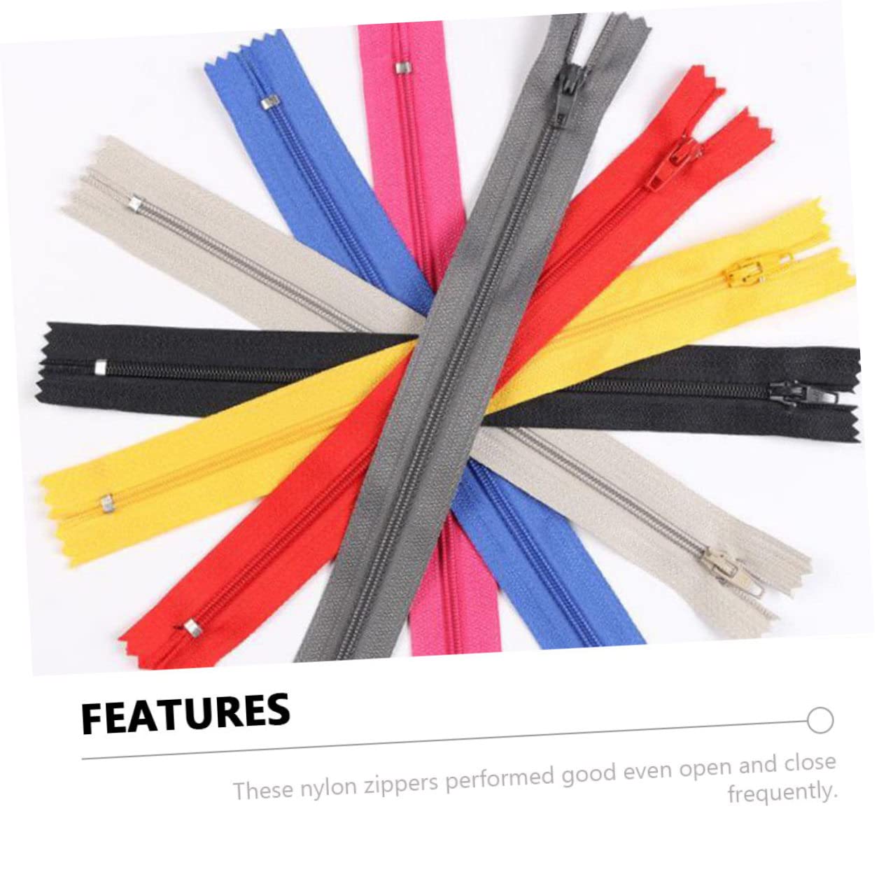 Artibetter 100pezzi Cerniere in Nylon Per Cucire Cerniere Spirale in Nylon Per Lavori Di Cucito Su Misura Colorate in Per Abbigliamento Valigie Borse e Stivali
