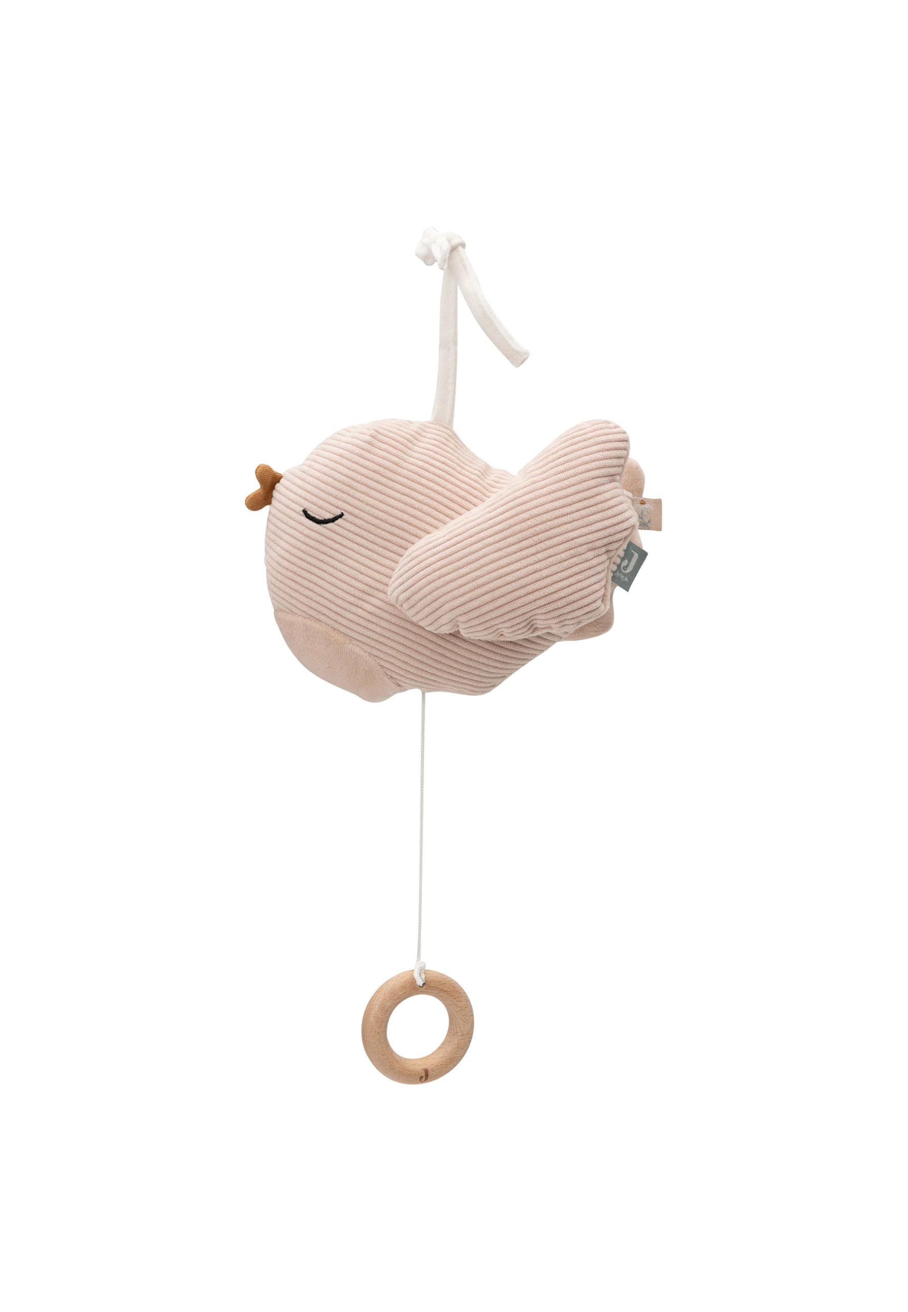 Jollein Boîte à musique pour bébé - Lovely Birds - Pendentif musical en tissu - Pour fille et garçon - Jouet musical pour bébé