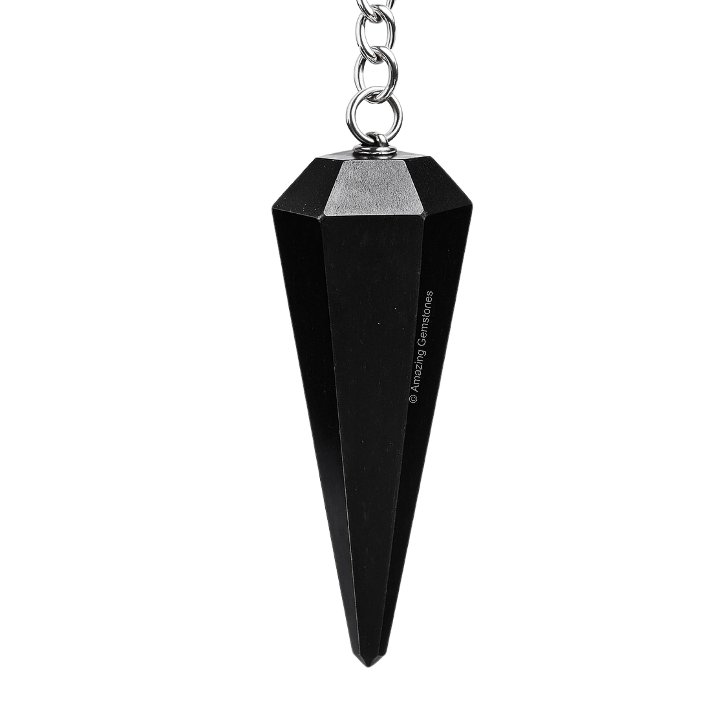 Amazing Gemstone Crystal Pendulum for Divination - Dowsing Pendulum with Chakra Chain and Crystal Ball for Reiki Healing and Crystal Grid Meditation