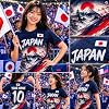 Camiseta de Japón 2026 para Hombre y Mujer V-DECORPARKS, Camisa de Fútbol Japonesa con Nombre y Número Personalizados, Bandera Japonesa 8