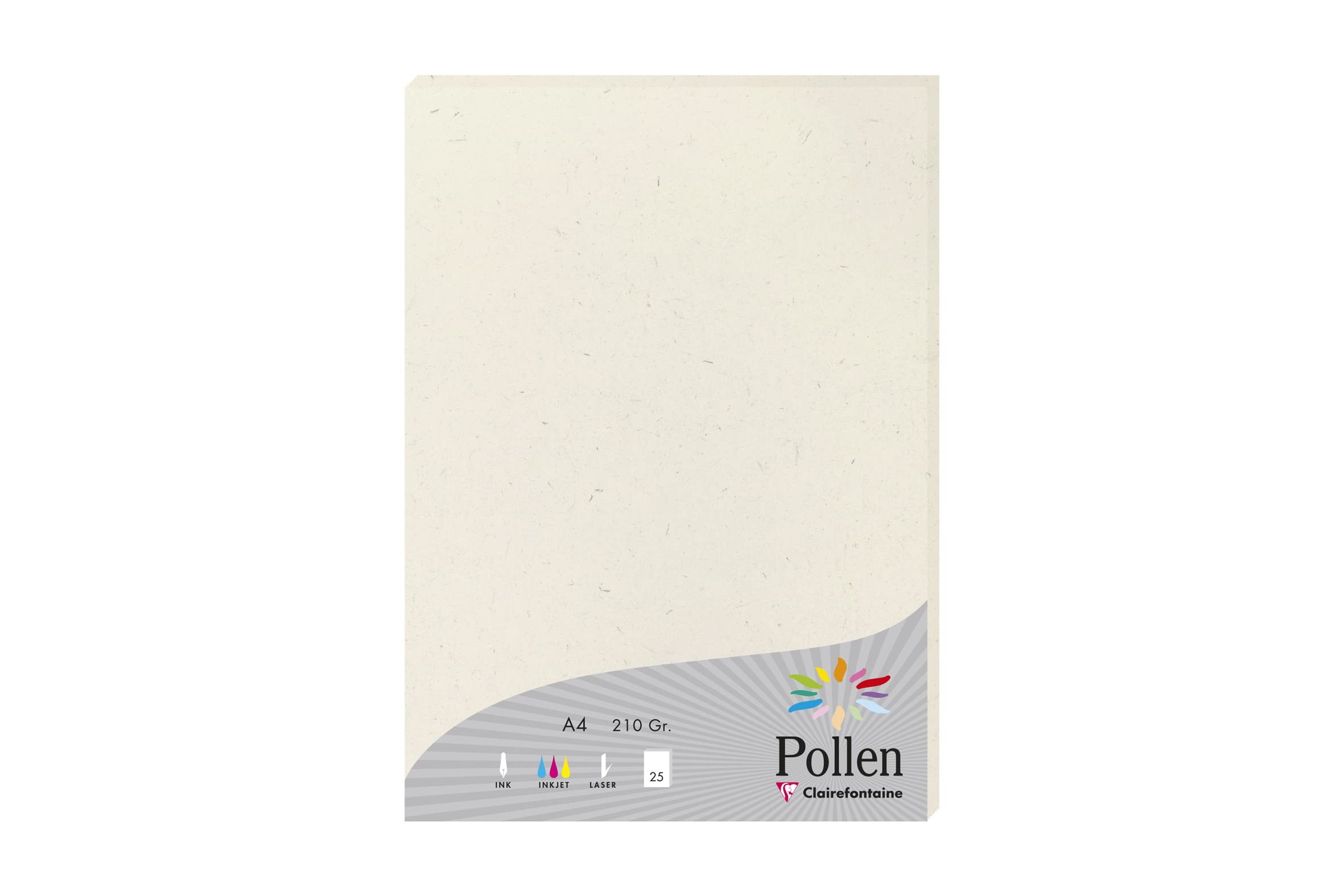 Papier Pollen 210x297 210 g/m² Natura recyclé – 25 feuilles