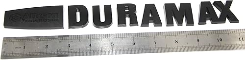 Miniatura 3 de Yoaoo 2 emblemas Allison Duramax para GM 2015 Silverado 2500HD 3500HD, fabricante original, Negro (Black-1)