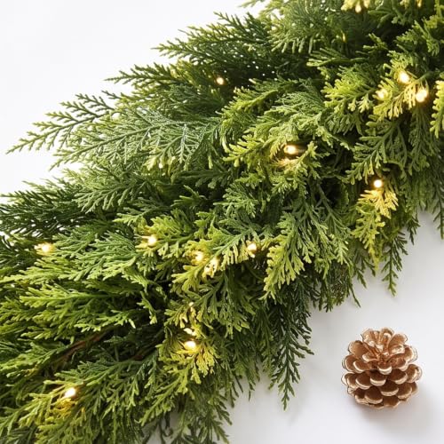 5.9ft Christmas Garland Norfolk Pine Garland Artificial Greenery Garland - image 4
