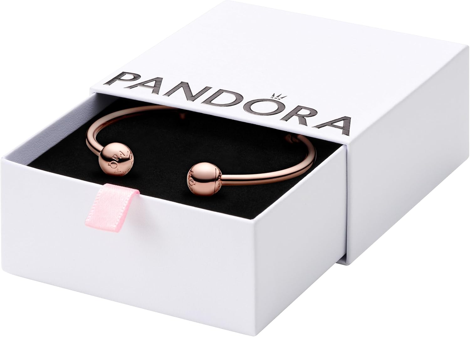 PANDORA Moments 14k Rose Gold-Plated Open Bangle Martinique Ubuy