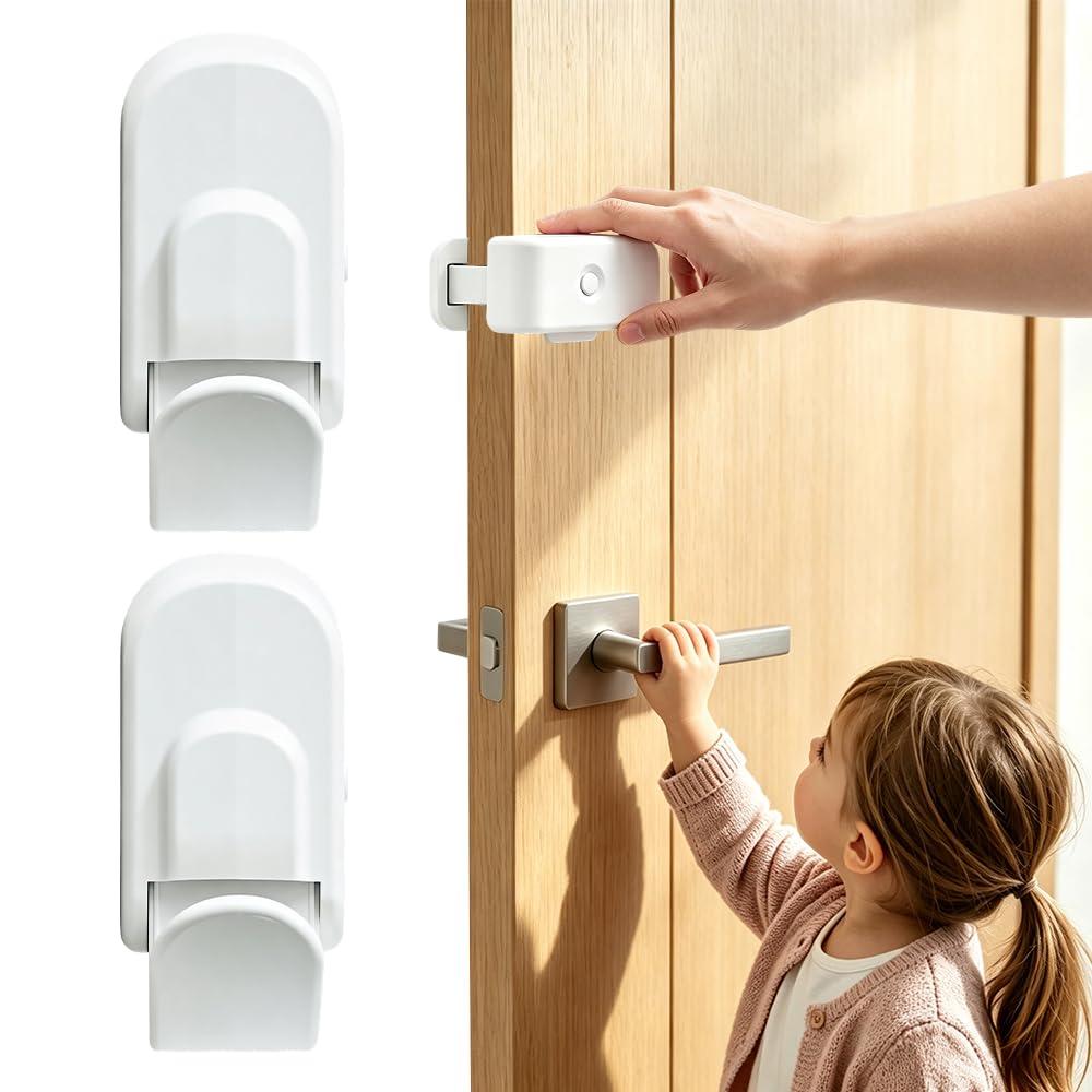 The Snap-On Door Lock Kids Can't Reach or Defeat