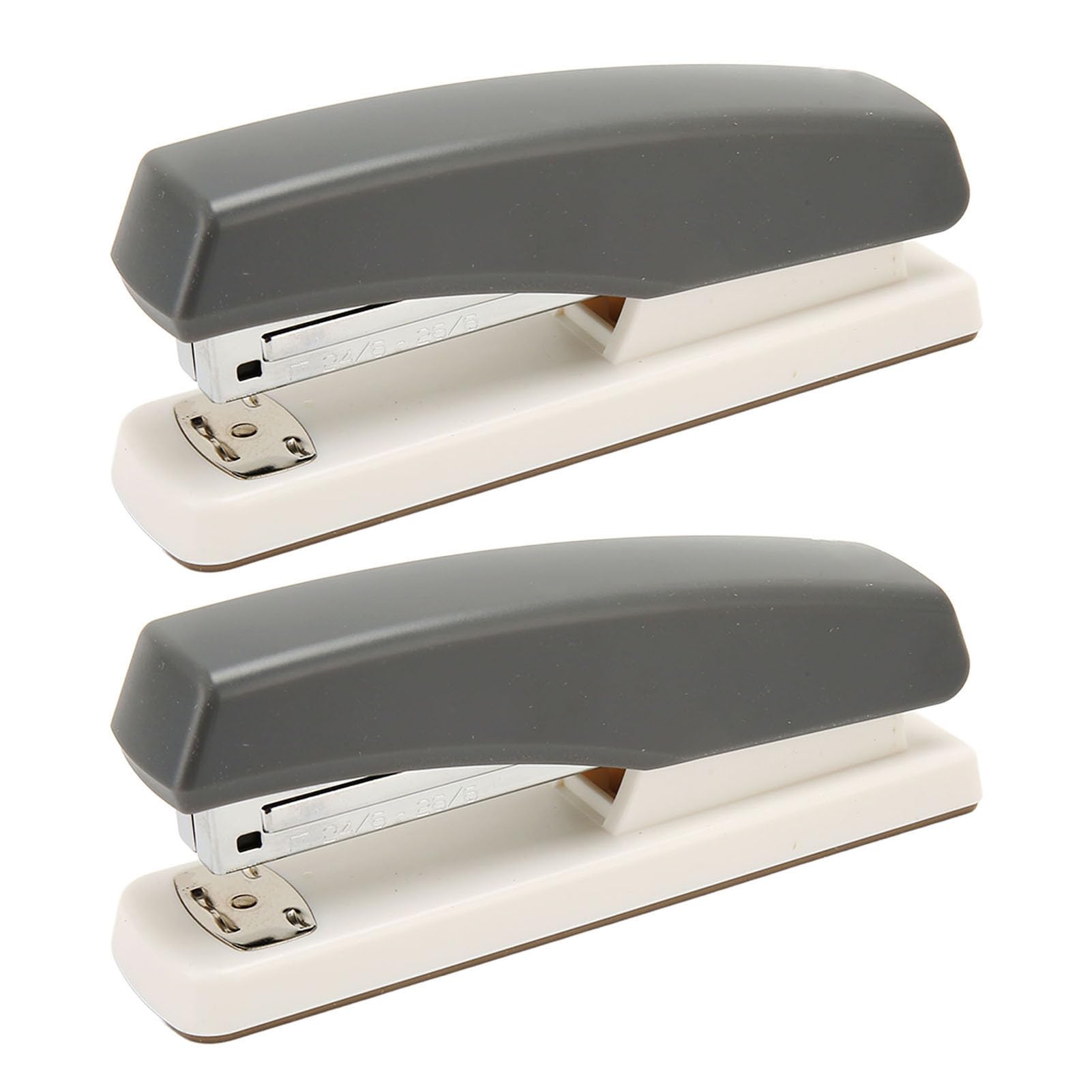 Estink Entrecleur de Bureau Ergonomique Durable Stable, Empêcher l'agrafeuse Scolaire Portable à Glissement 2PCS pour les élèves (GREY)