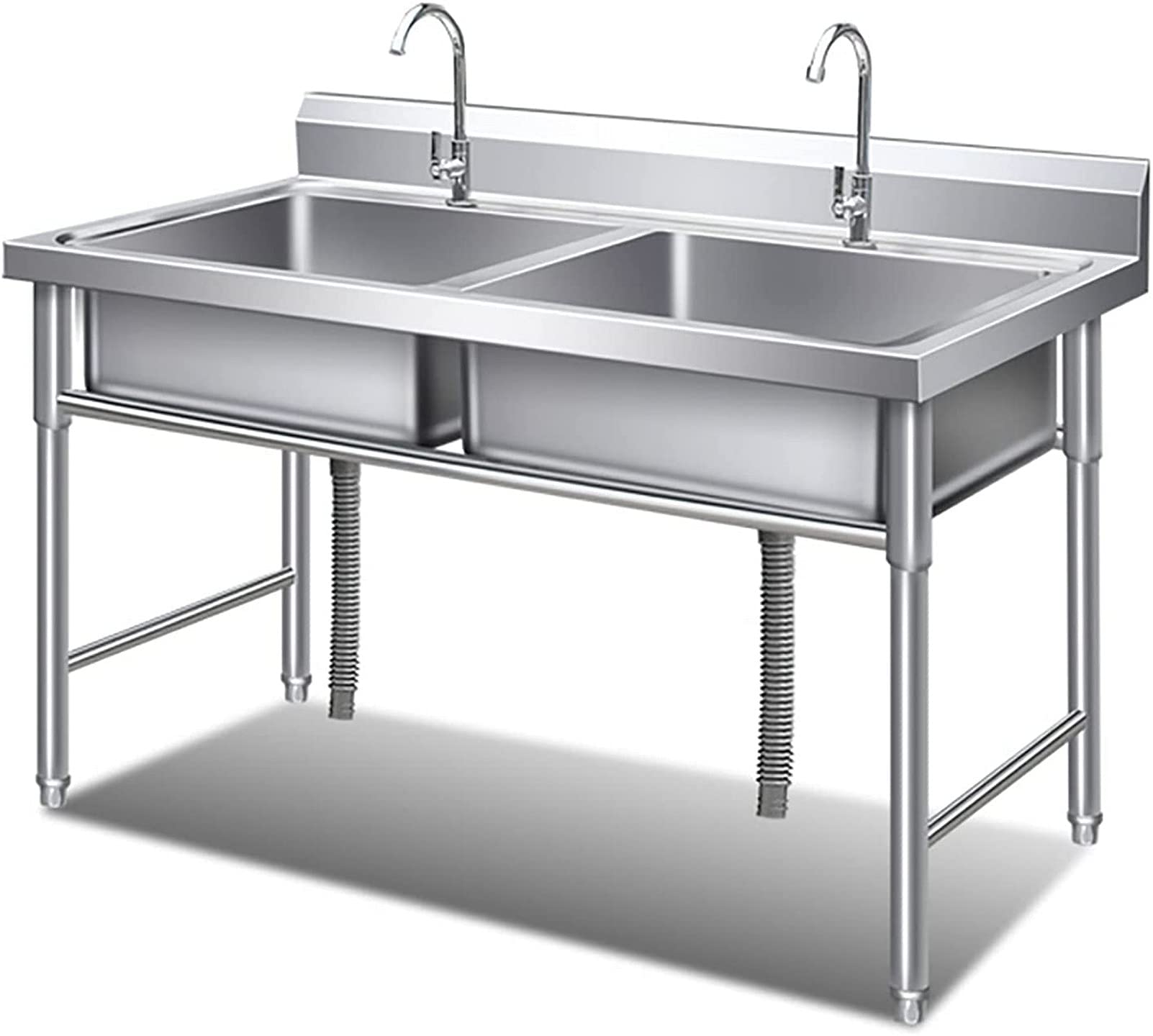 Buy kitchen sink Commercial Stainless Steel Sink with High Backsplash