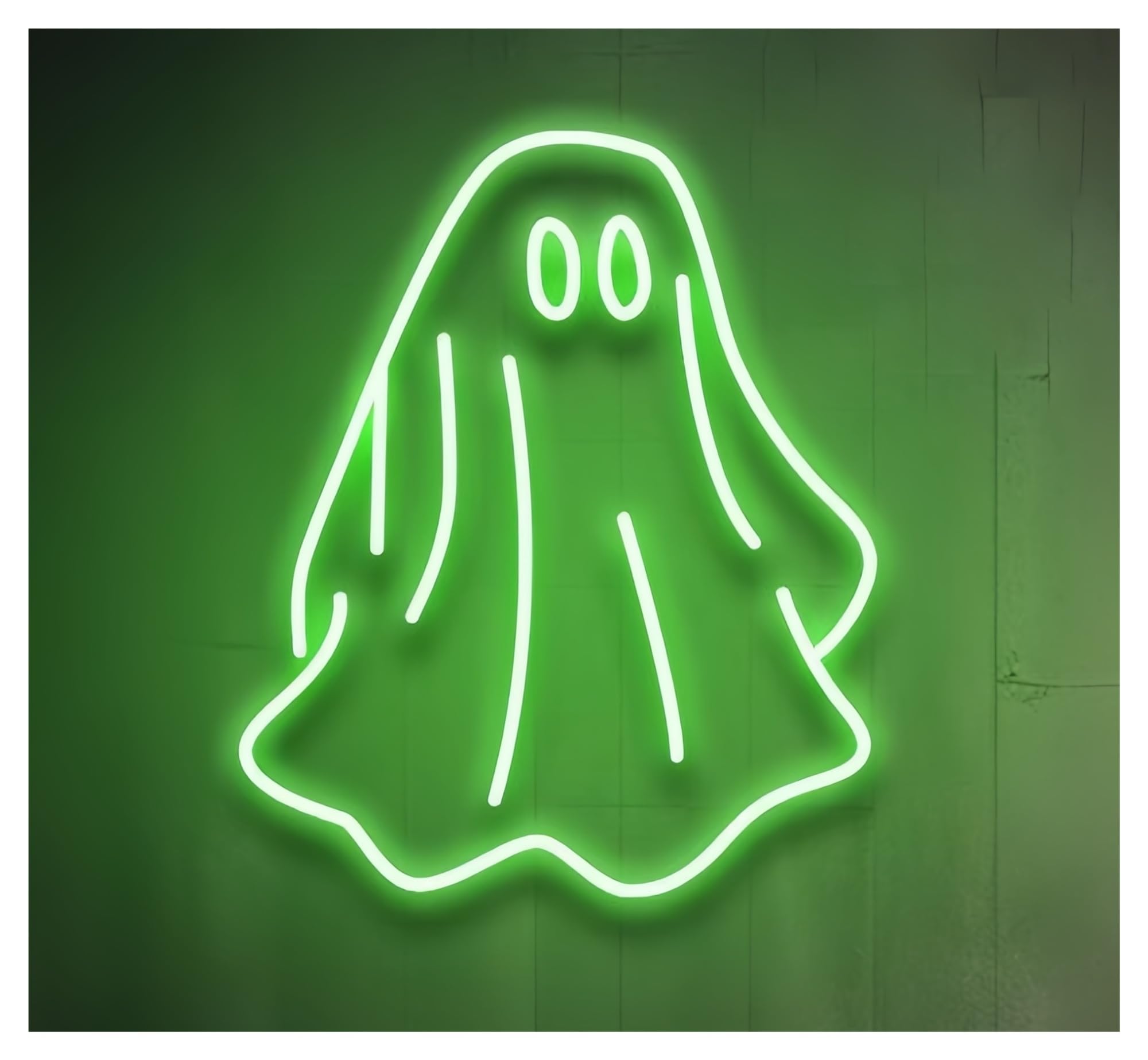 RONGCH Hanging Art Signs Ghost Neon Sign Gameroom Bedroom Bar Livingroom Birthday Party Wall Decoration Kidroom 45cm