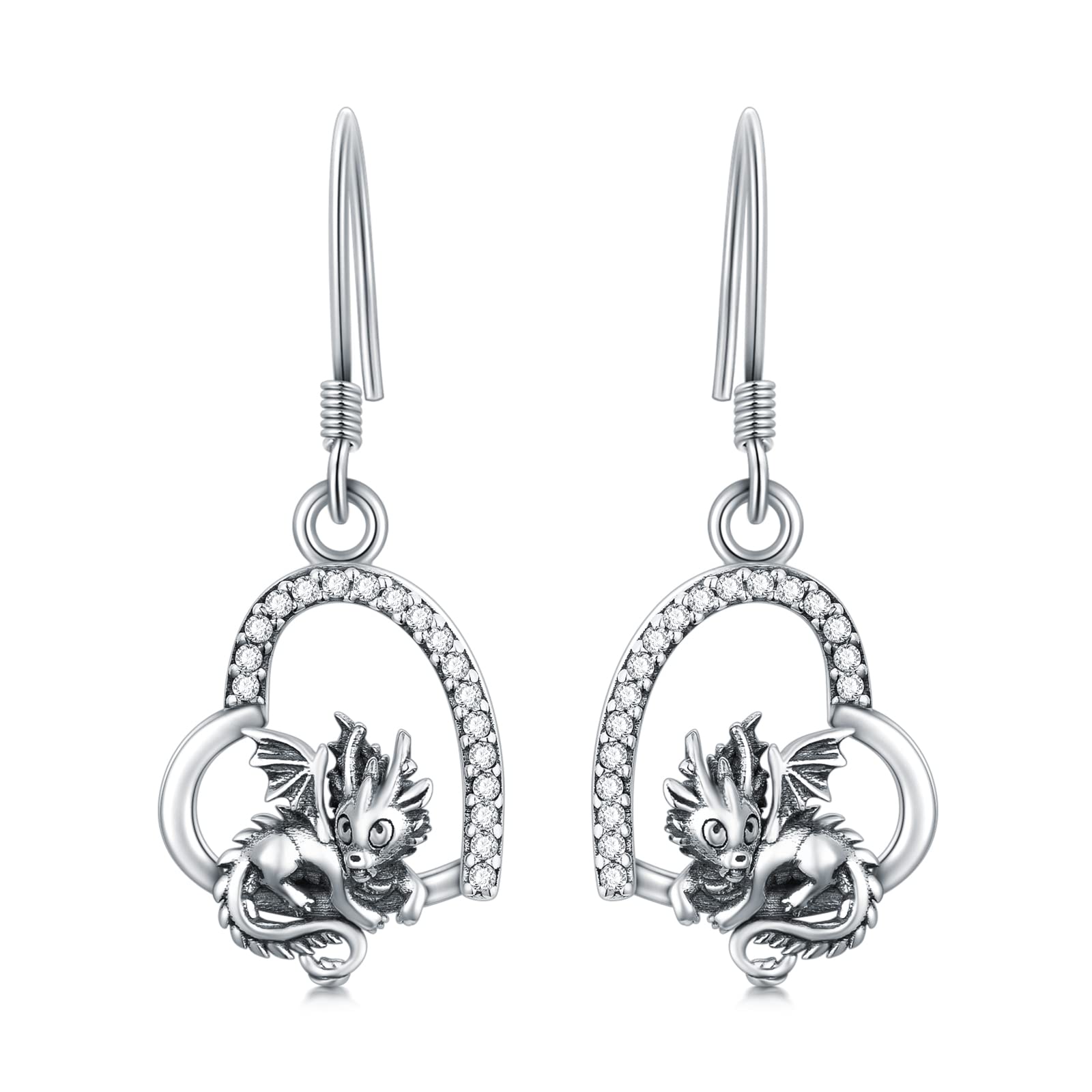 Pendientes De Plata De Ley 925 Para Mujer, Diseño De Girasol/tigre/zorro/ Loba/rana/dragón/elefante/vaca/bailarina/espadas/animales Joyas Regalos Para Mujeres Niñas Madre Hija Cumpleaños Día De La