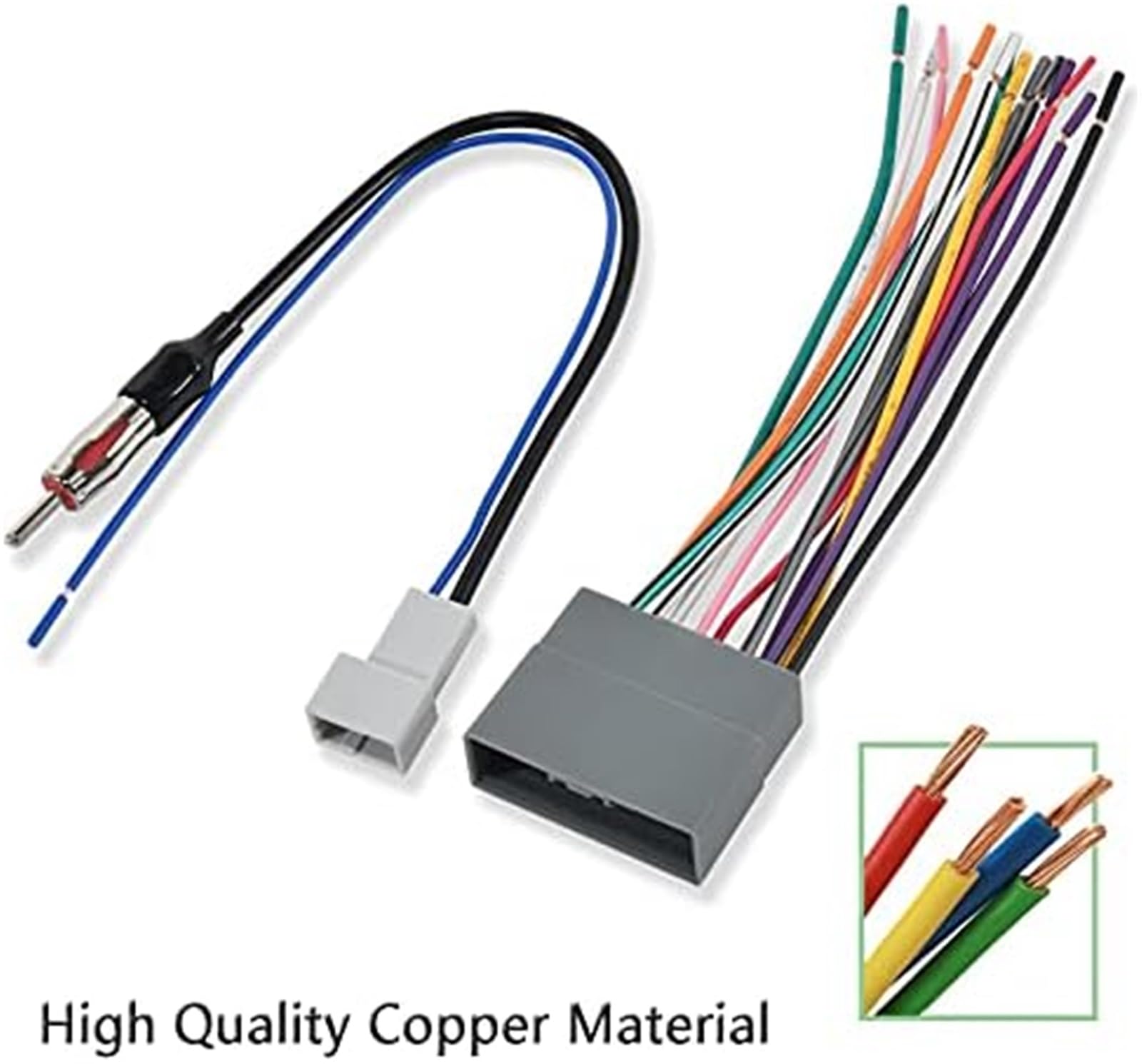 Cablaggio stereo radio for veicoli con adattatore for connettore
