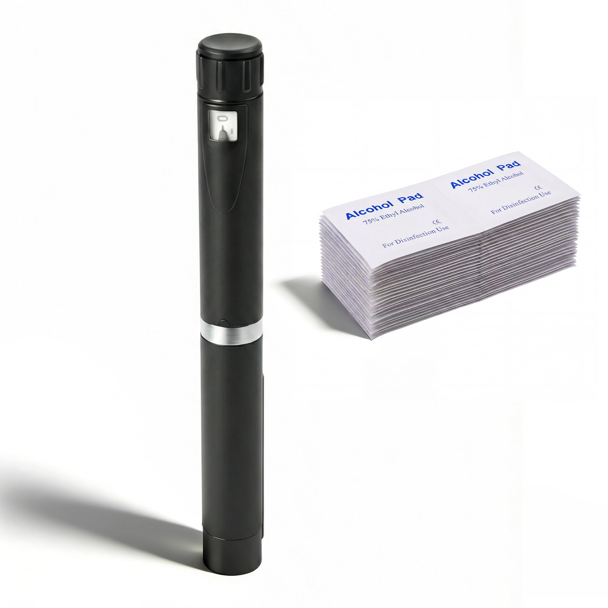 Photo 1 of 60 Unit Peptide Pen, Reusable Peptide V2 Pens for 3ml Cartridges - Daily Use with Smooth Plunger & Travel Case, Universal Compatibility, Includes 50 Prep Pads, Black