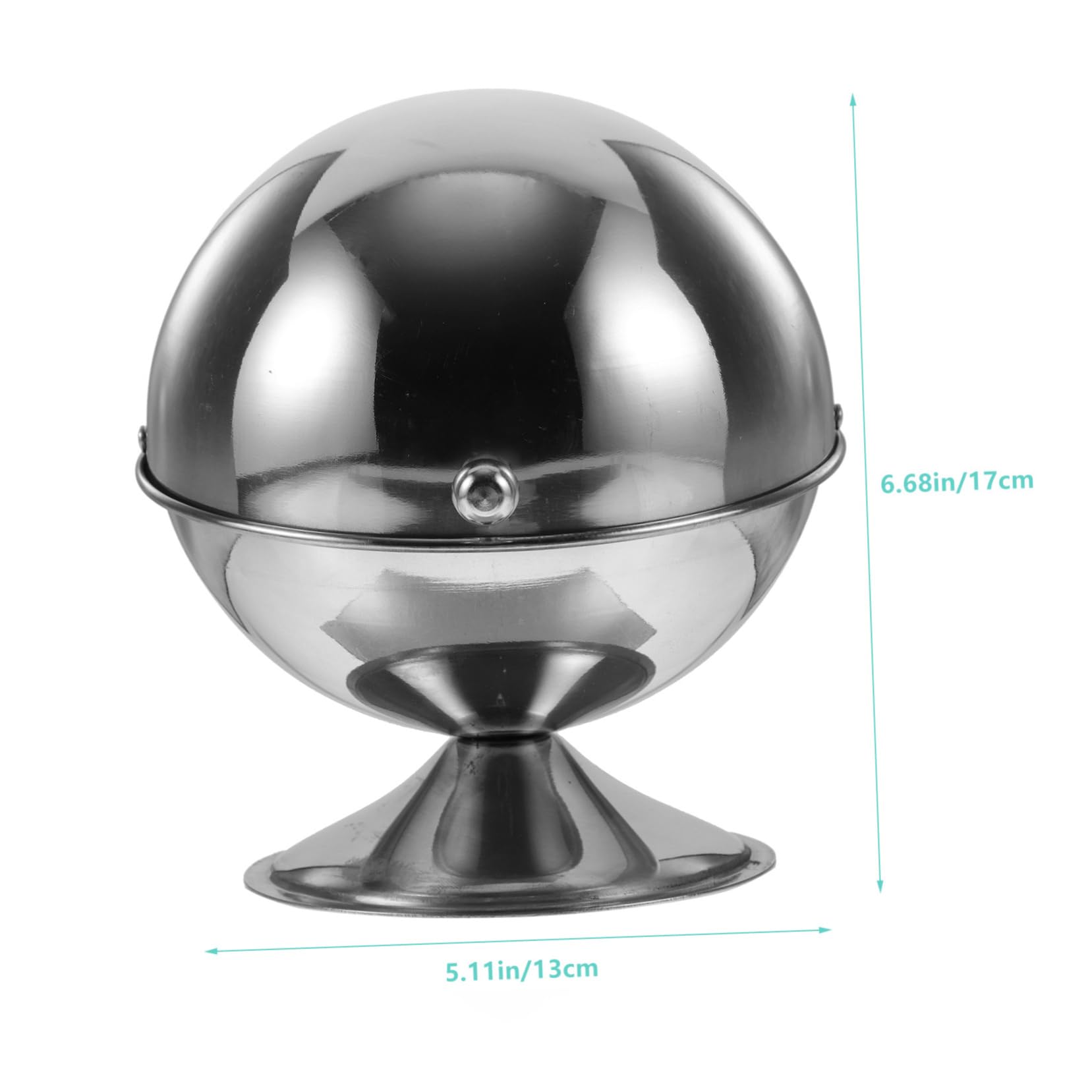 BEBEMOKO Stainless Steel Sugar Cup Cream Sugar Containers Clamshell Condiment Organizer