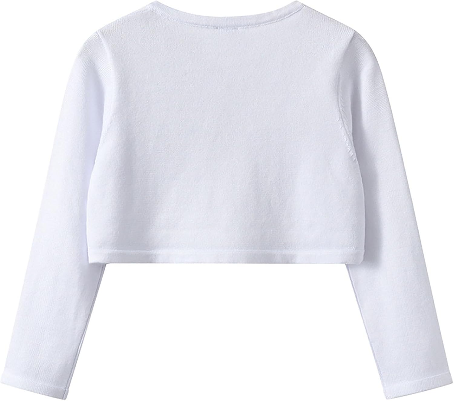 Toddler Girls Bow Button up Knitted Bolero Shrug Cardigan Kids Crewneck Cute Crop Sweater Layering Over Cute Shawl for Dress