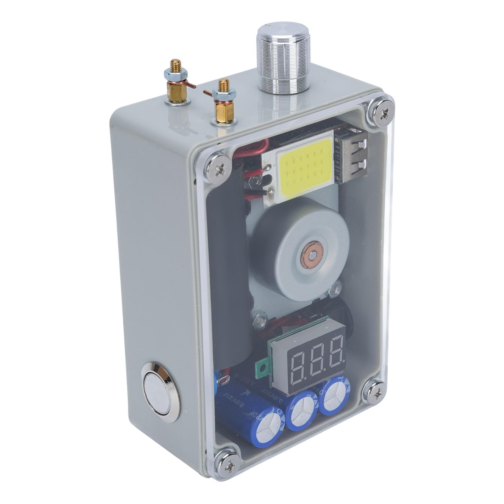 Ręczny Generator Zasilania Awaryjnego, z przenośną ładowarką USB Cob Light Lcd Voltmeter Integracja Zapłonu Projekt Integracja Zapłonu do Przetrwania Awaryjnego na świeżym