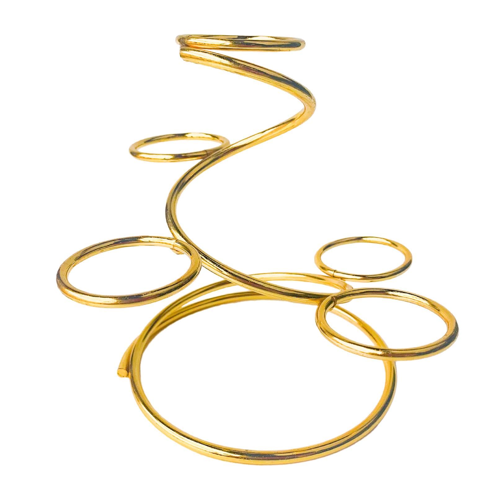 Boule de Cristal Support Stable Métallique contre les Chutes - Socle Table Or