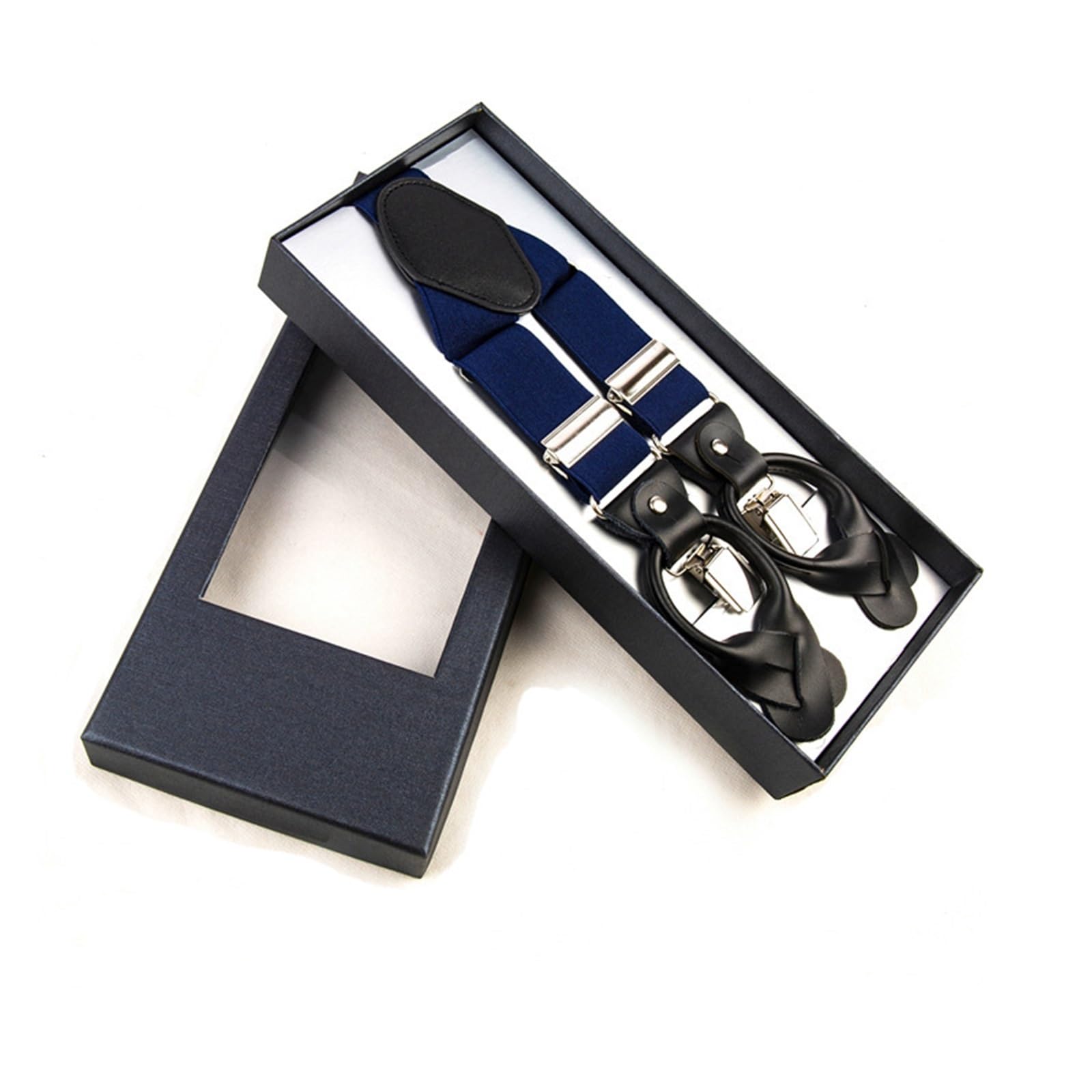 Tirantes de 3.5 cm con 3 clips fuertes para pantalones de vestir y trajes escolares de adultos