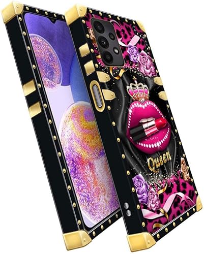 Miniatura 5 de Funda compatible con Samsung Galaxy A23 5G, TPU suave de lujo y parte trasera de policarbonato duro para niñas y mujeres, funda protectora a prueba