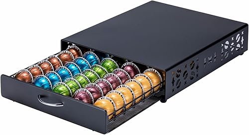 ZCDCP Cajón para cápsulas de café para Nespresso Vertuo, cajón de almacenamiento para cápsulas de café para organizador de cápsulas Vertuoline,