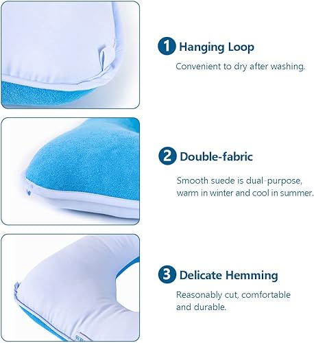 Miniatura 4 de Cojín de cama antidecúbito, almohada de dona, para dolor de coxis, almohadilla de lactancia para hemorroides para postrados en cama, ancianos,