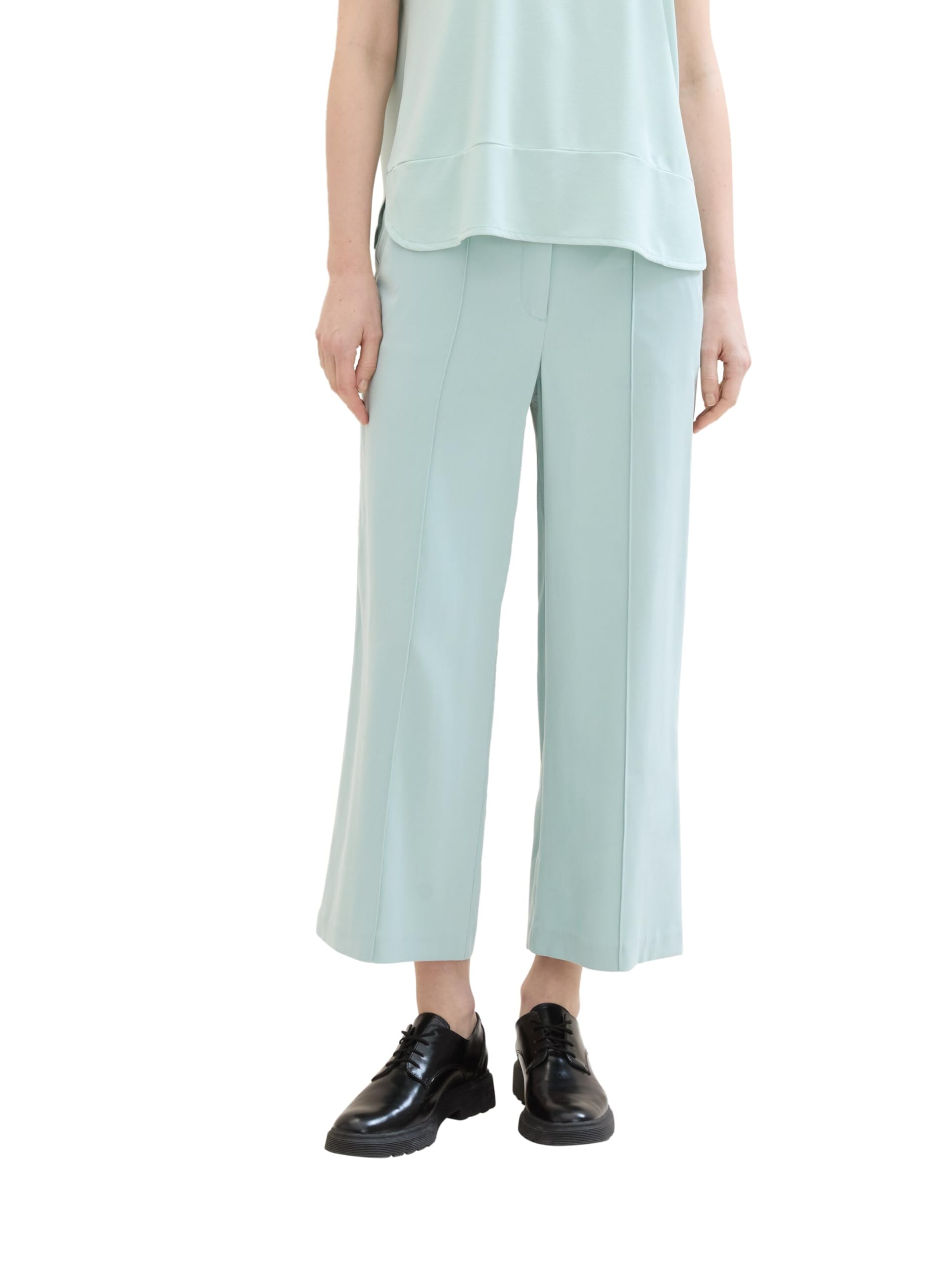 TOM TAILOR Women's Culotte Trousers, 30463 - Dusty Mint Blue, 36W x 28L