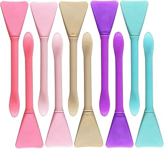 Face Mask Brushes Makeup Spatula Face Mask Applicator Skincare Brushes,10Pcs Mask Applicator Double End Facial Mask Brush,Silicone Face Mask Brushes Makeup Spatula,Face Mud Cream Clay Mask Brushes