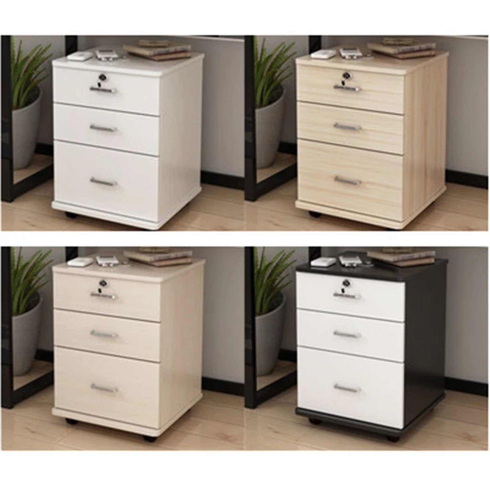 Armadietto con serratura a 3 ruote per ufficio Sto nizer con base di supporto, ideale per forniture per ufficio e documenti e slish.