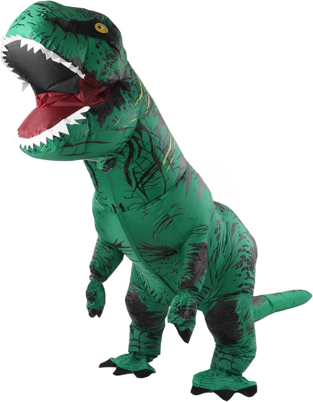 Generic Inflatable Dinosaur T Rex Costume with Design for Halloween Parties, Parks, and Carnivals - Waterproof Polyester Material