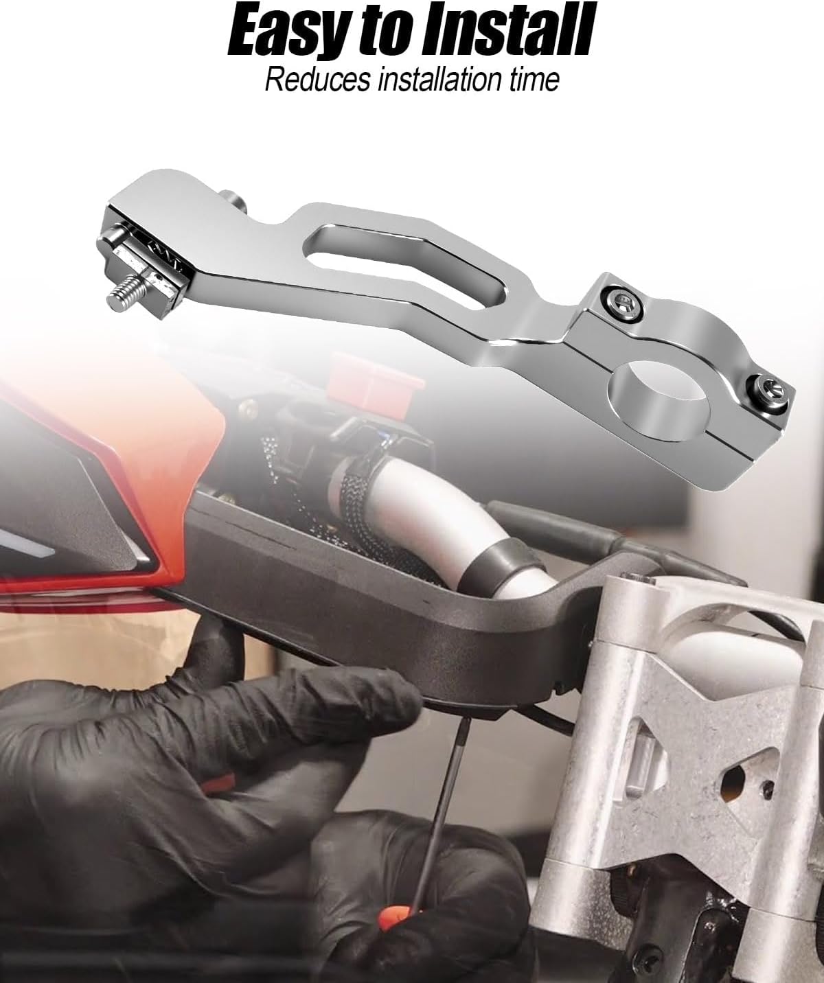 2880939 Straight Bar Hand Guard Mounts Fits For Rush/SWITCHBACK 2016-2019 INDY 2019-2021 and AXYS 2021, Aluminium Hand Guard Mounts Fits for Polaris Snowmobile, 2 Pcs