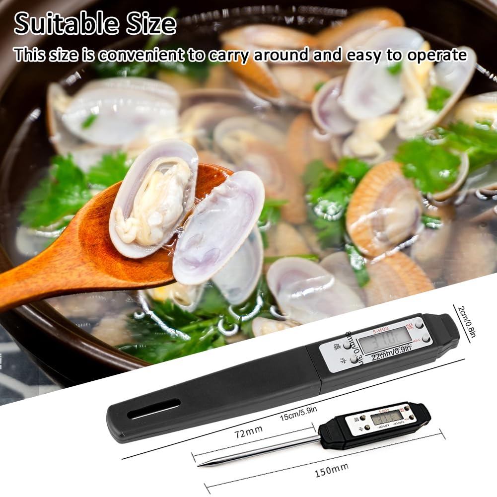 Stainless Steel Pen Thermometer – Instant Read Probe For Food, Liquid, Air Conditioning & HVAC