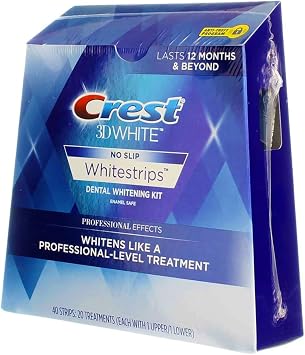 Crest 3D No Slip Whitestrips Professional Effects Teeth Whitening Kit 20 ea (Pack of 3)
