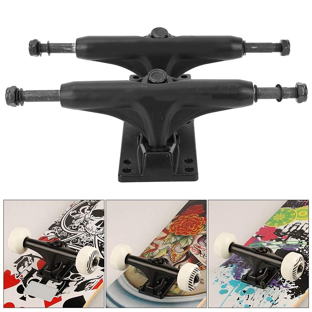 Lot de 2 camions de skateboard avec roues de 3,25 pouces, accessoire de