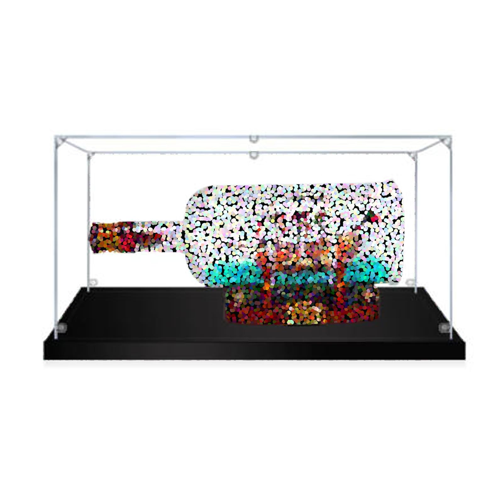 Clear Acrylic Display Case Only for Lego 21313 Ship in a Bottle (2mm)