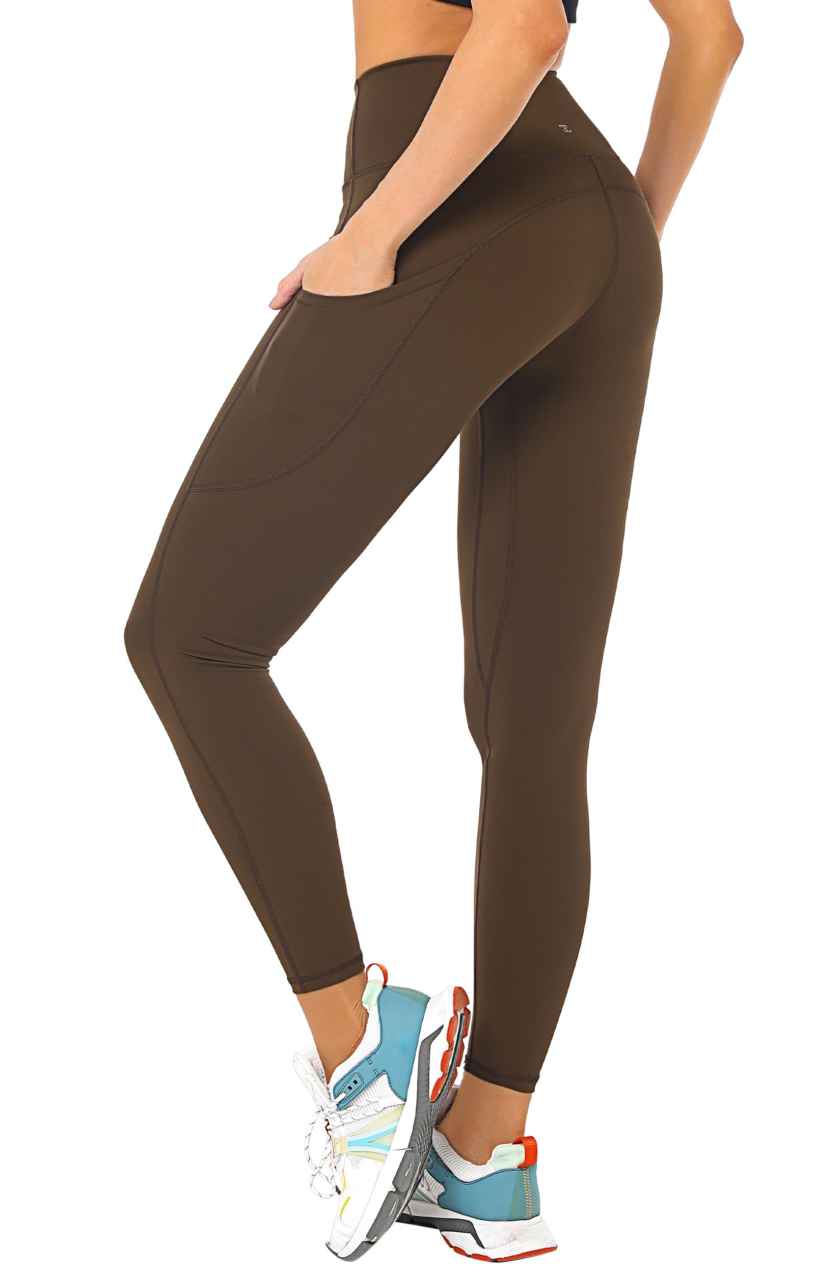 Cathie Moochie Buttery Soft Tummy Control Workout Leggings with Pockets for Women High Waisted Athletic Yoga Pants