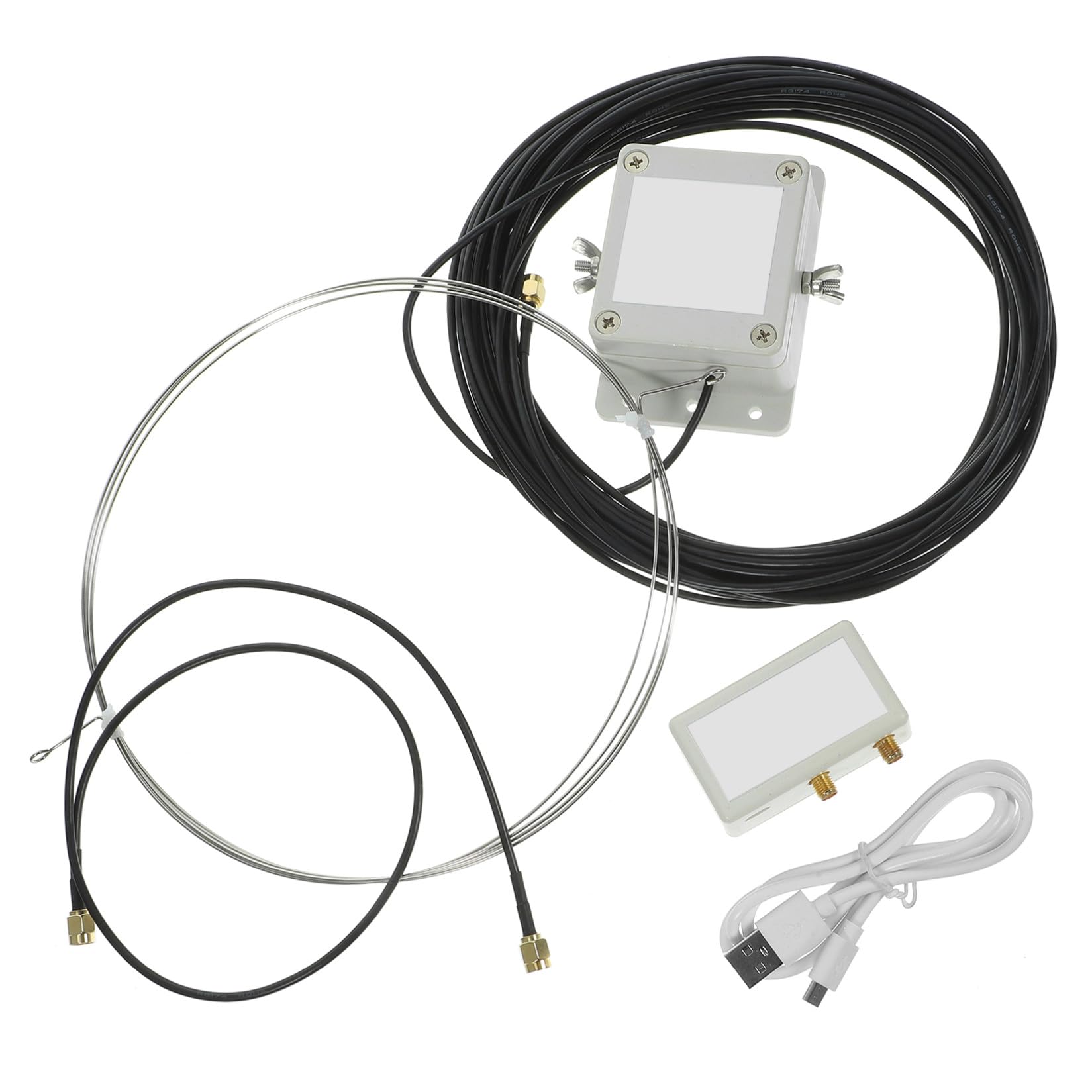 jojofuny Antenna A Medie -30 Antenna Ricezione Attiva A Basso Rumore A 8 Alimentazione Usb Facile