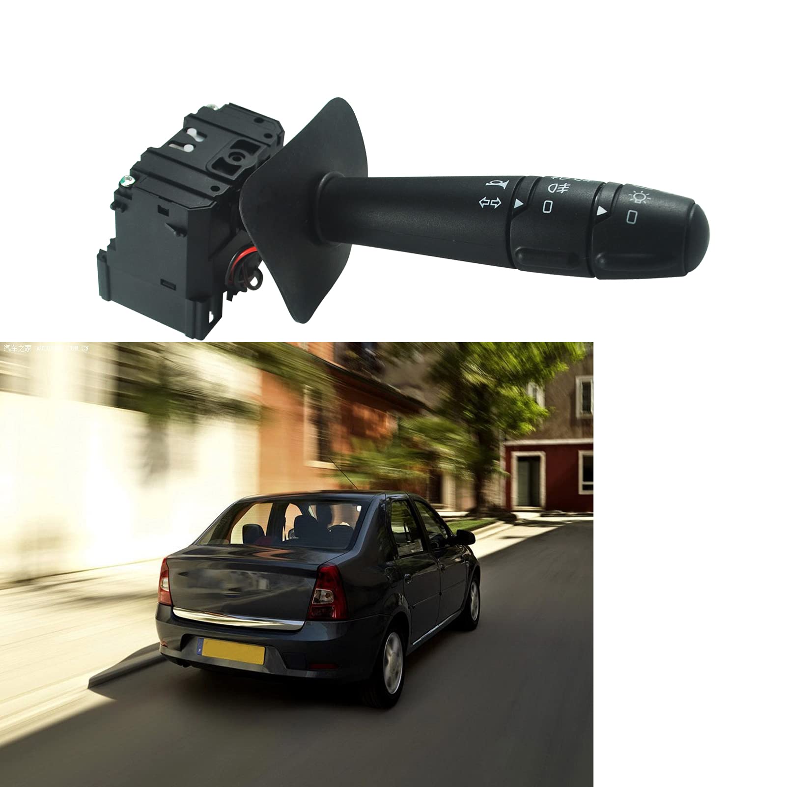 Commutateur clignotant 6001551361 Dacia Logan Duster | Interrupteur colonne direction compatible Sandero MCV