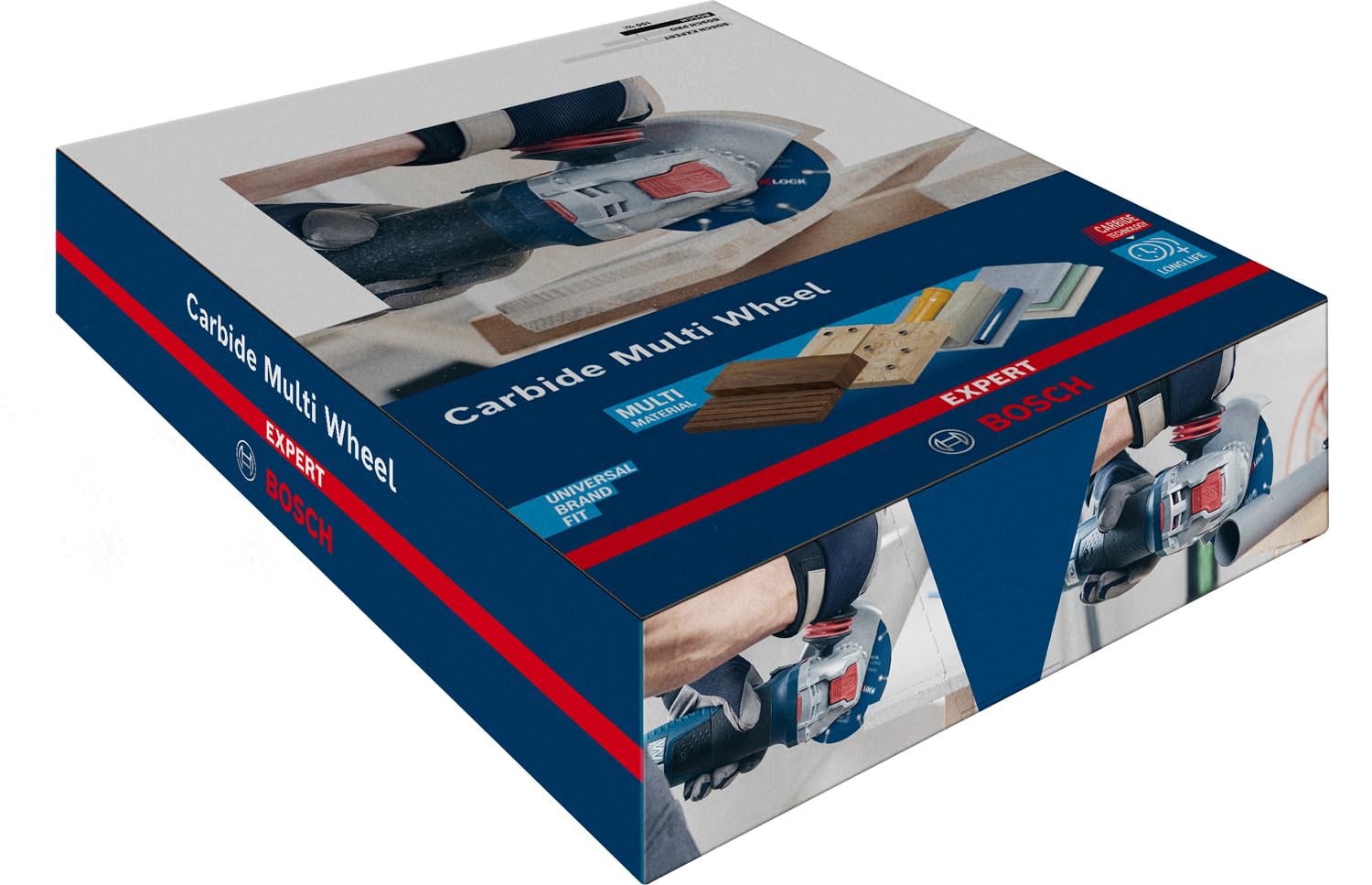 Bosch Professional 10x Expert Carbide Multi Wheel X-LOCK Trennscheiben (für Hartholz, Ø 115 mm, Zubehör Kleiner Winkelschleifer)