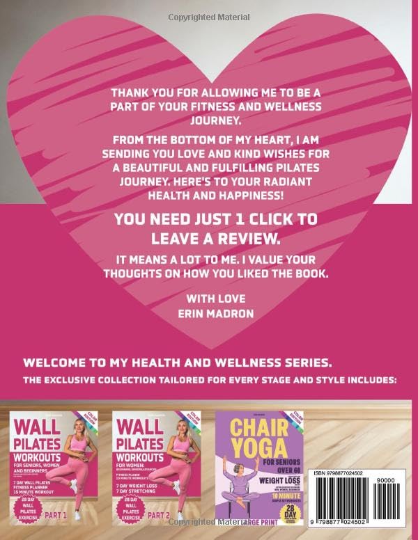 Miniatura 2 de Wall Pilates Workouts for Women 28 Day Wall Pilates Exercise Chart, 7 Day Wall Pilates Weight Loss, Stretching Exercises. 10 Minute Pilates Workouts