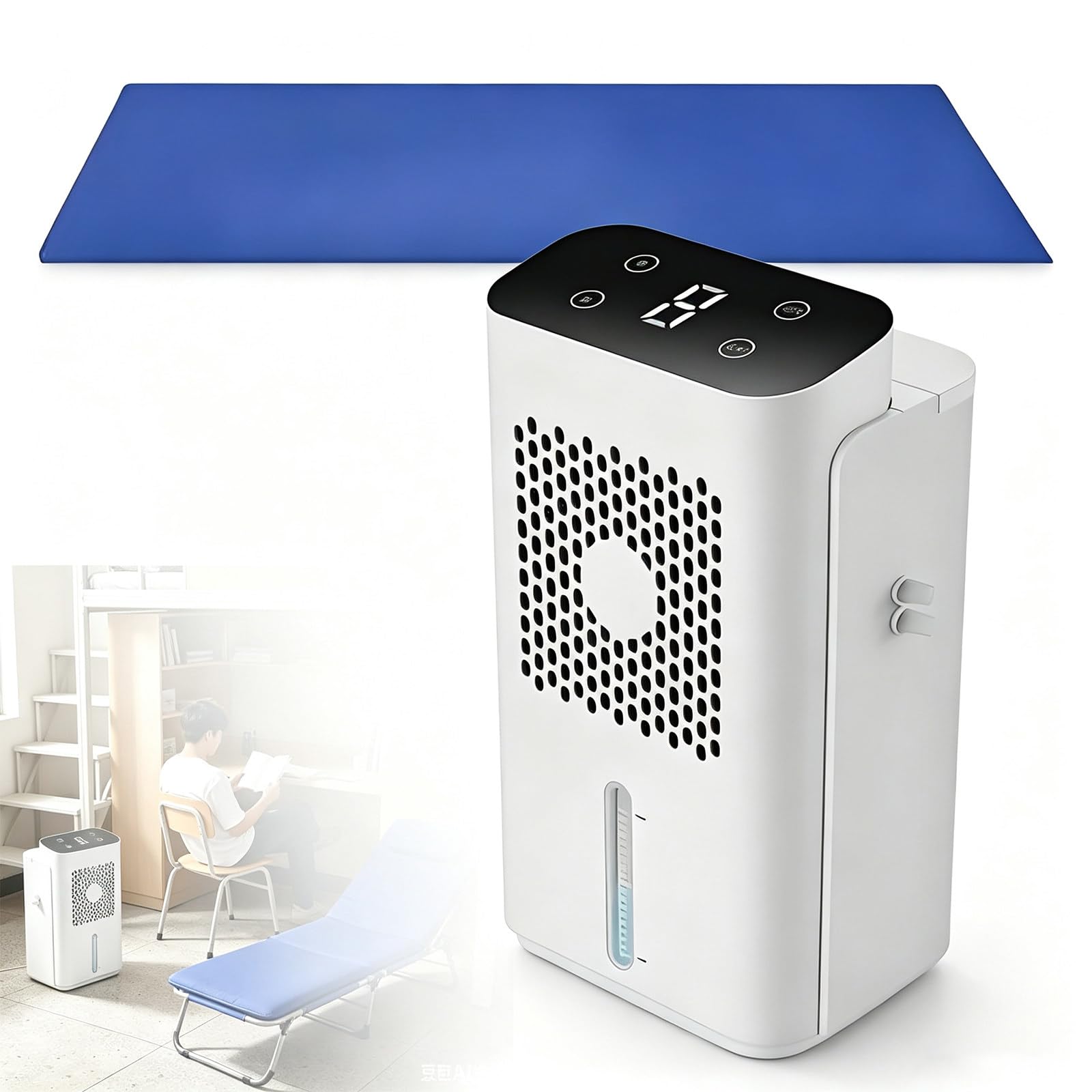 Gaoyongyong Mattress Cooling Bed Pad & Dual-Zone Water Chiller for Home/Dorm Use 160 * 70cm