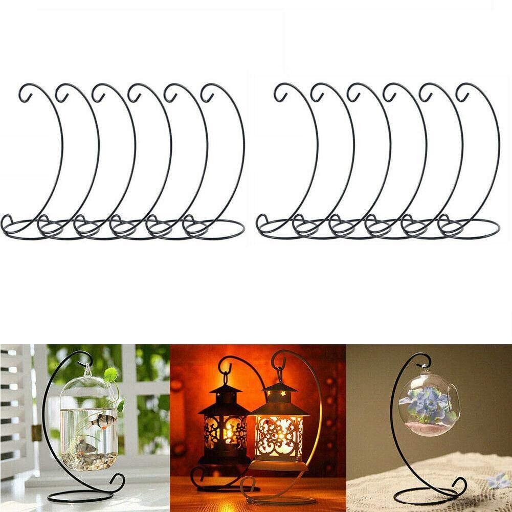 Palline di Natale Ornamenti Appeso Espositore Stand L Metallo Forma Gancio Pianta Battuta Ferro Stand Basket