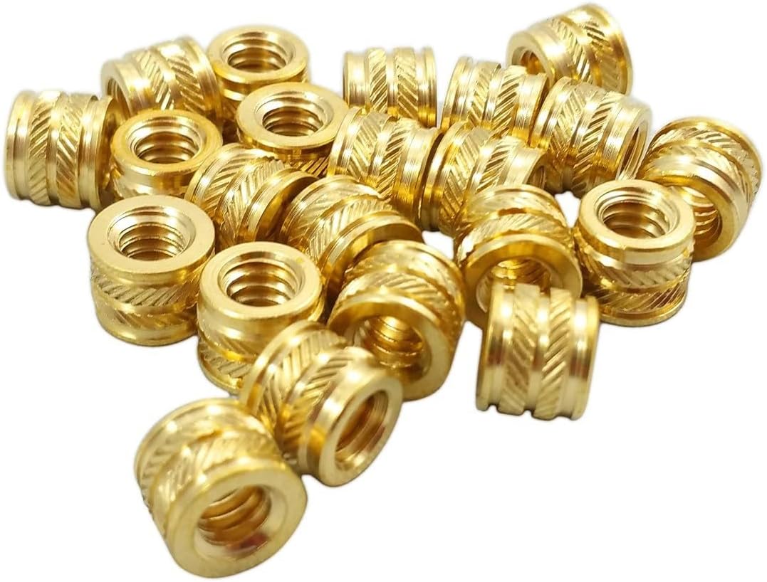 1/4-20 Threaded Heat Set Inserts for 3D Printing - 20 Pack, Short Length