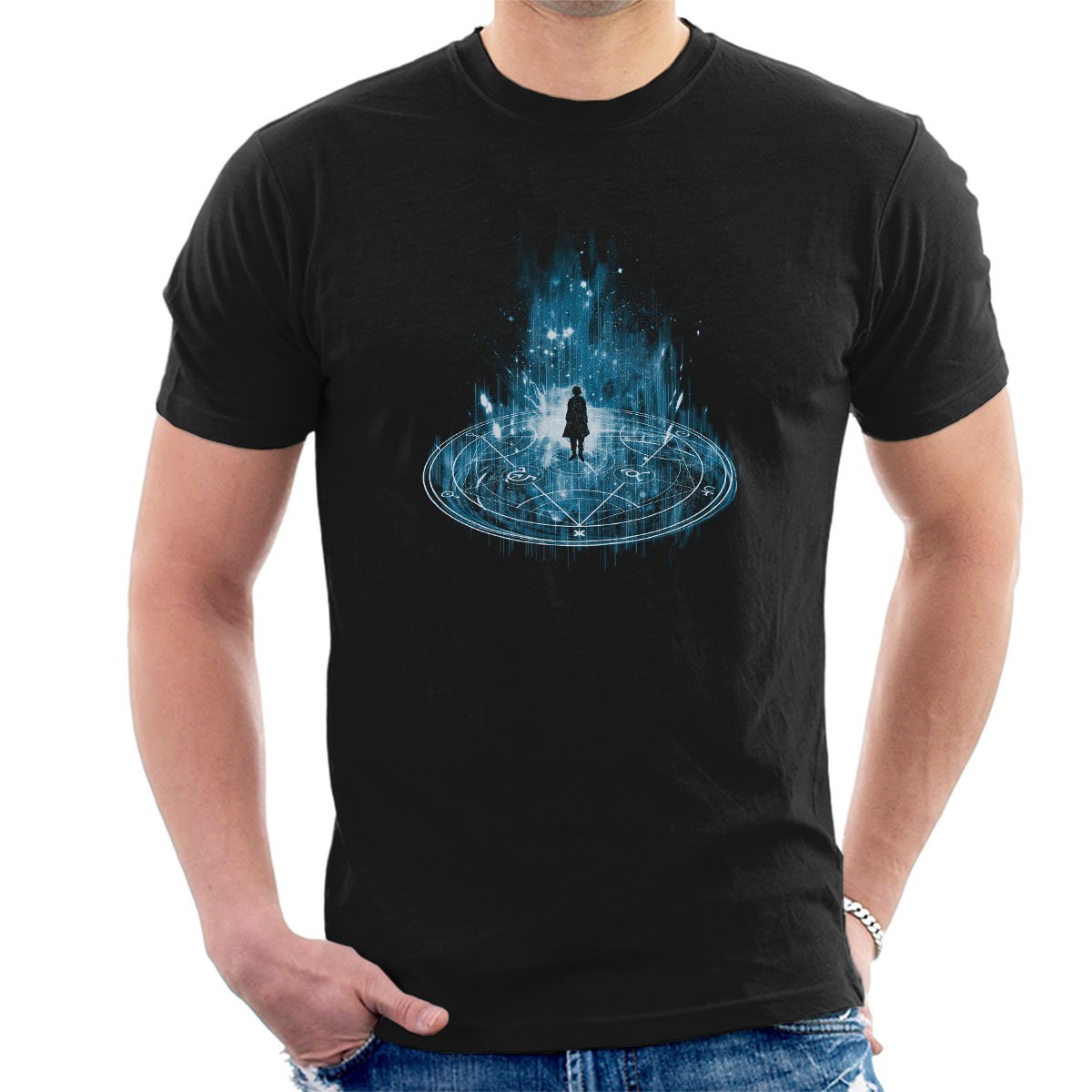 Transmutation Blue Fullmetal Alchemist Men's T-Shirt
