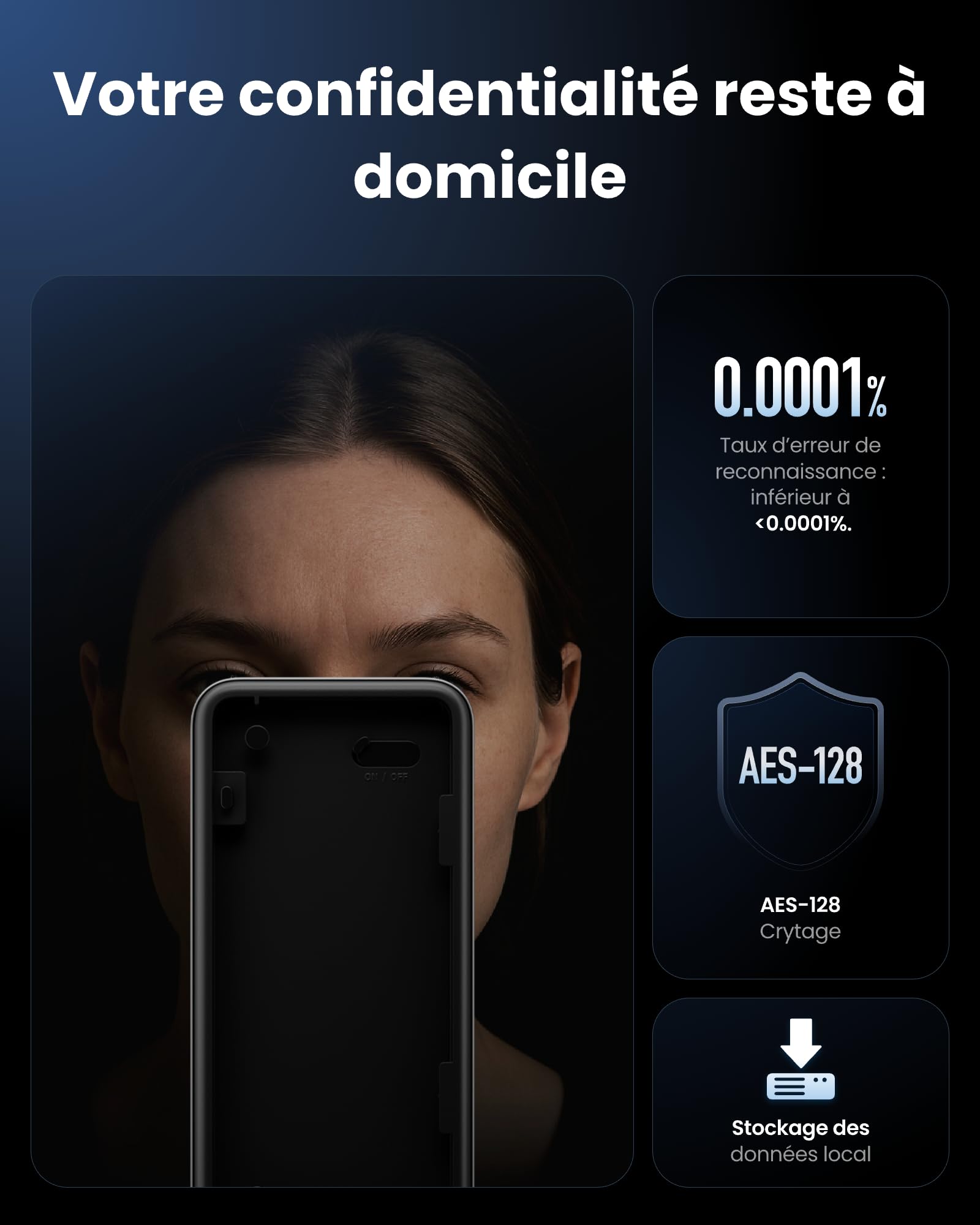 SwitchBot Serrure Ultra connectée WiFi avec Keypad Vision Pro, reconnaissance faciale 3D & veines de la paume, déverrouillage sans contact, compatible cylindre européen, Matter, Alexa, Google, IFTTT