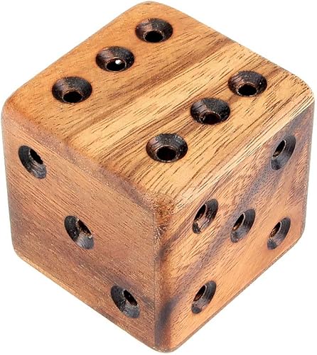 Miniatura 3 de Logica Puzzles Art. Laberinto Dados - 3D Brain Teasers in Fine Wood - Dificultad 4/6 Extreme - Colección Leonardo da Vinci