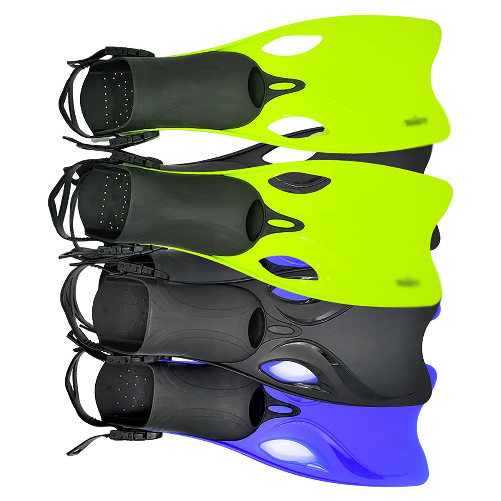 Pinne per Anatra Subacquea Pinne corte stile libero Nuoto Snorkeling Regolabili per Snorkeling e Nuoto