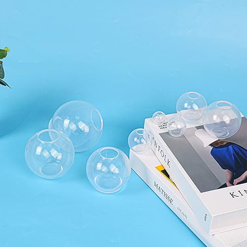 Miniatura 6 de 1 molde de resina de silicona de esfera 3D de 9 tamaños, molde de bola de silicona transparente, moldes de silicona grandes sin costuras para hacer